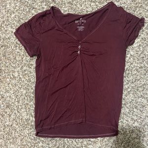 Women’s medium burgundy American Eagle Outfitters soft and sexy shirt